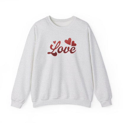 Sweatshirt Love Heart Graphic Tee – Red Valentine’s Shirt