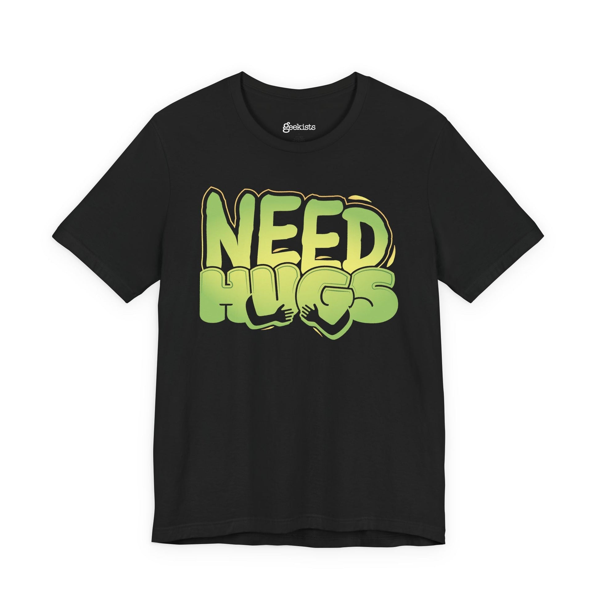 Need Hugs t-shirt graphic – cozy emotional support design for comfort wear and mental health days | variant