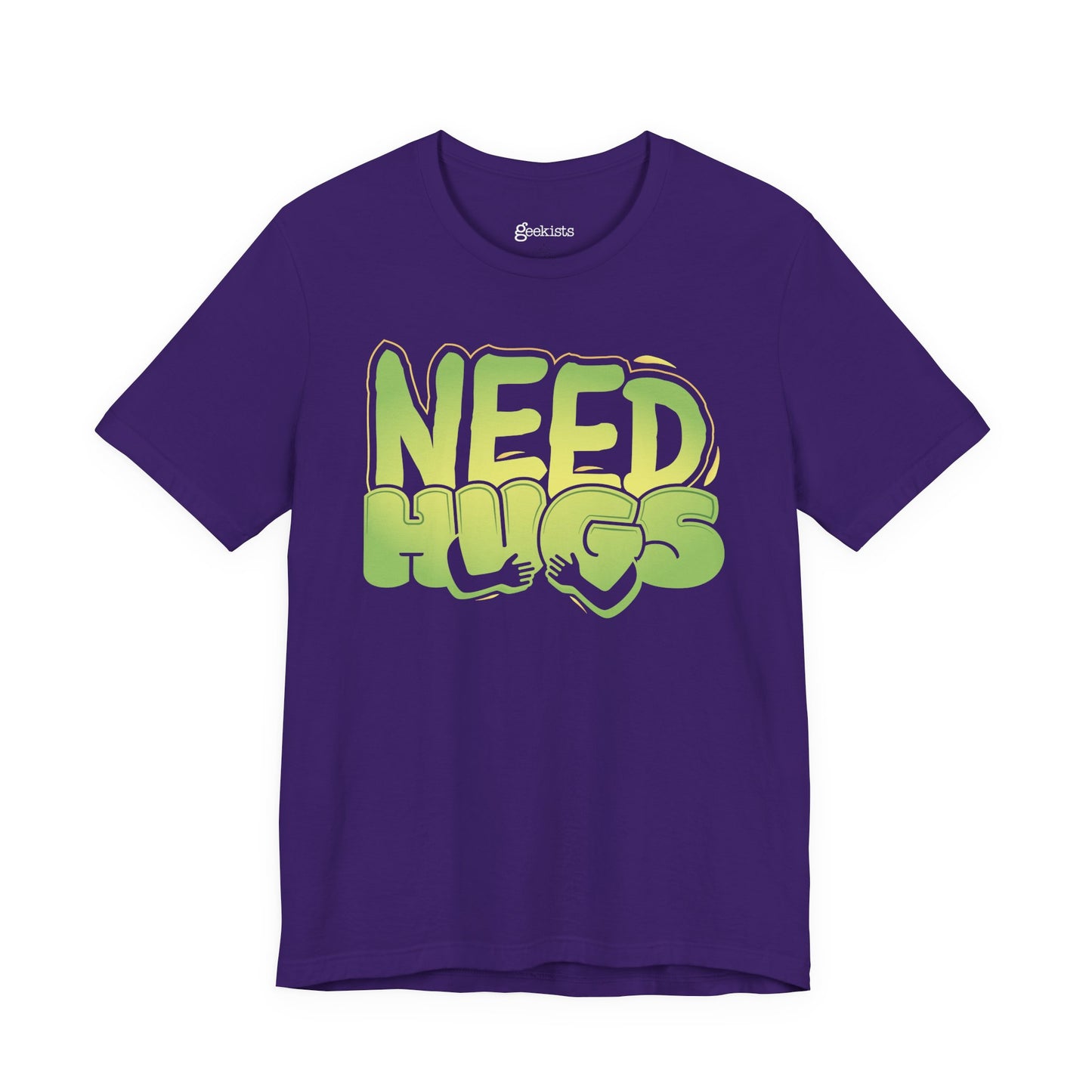 Need Hugs t-shirt graphic – cozy emotional support design for comfort wear and mental health days | variant