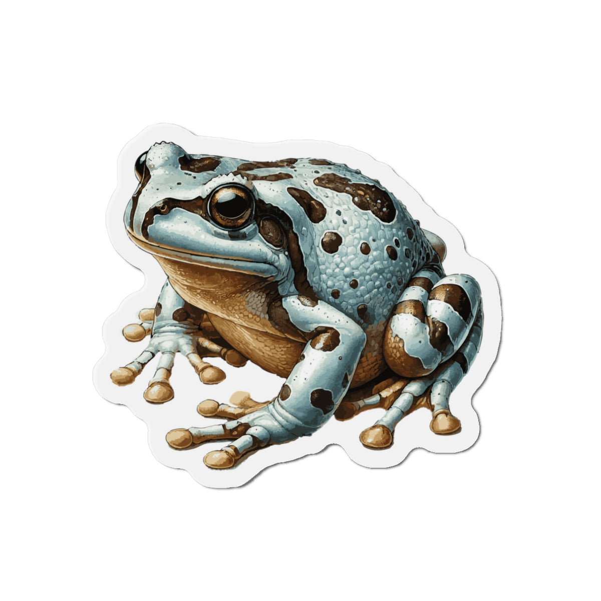 3-x-3-Die-Cut-1-pc Stickers Amazon Milk Frog Vinyl Magnet | Quirky Frog Gift for Biology Nerds | Magnetized Fun