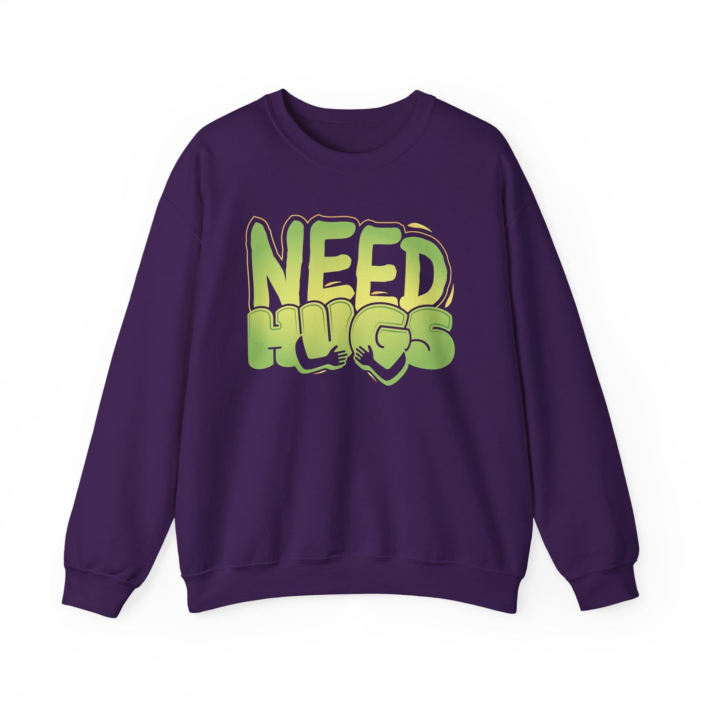 Need Hugs sweatshirt design – warm, comforting graphic for self-care and supportive gifting | variant