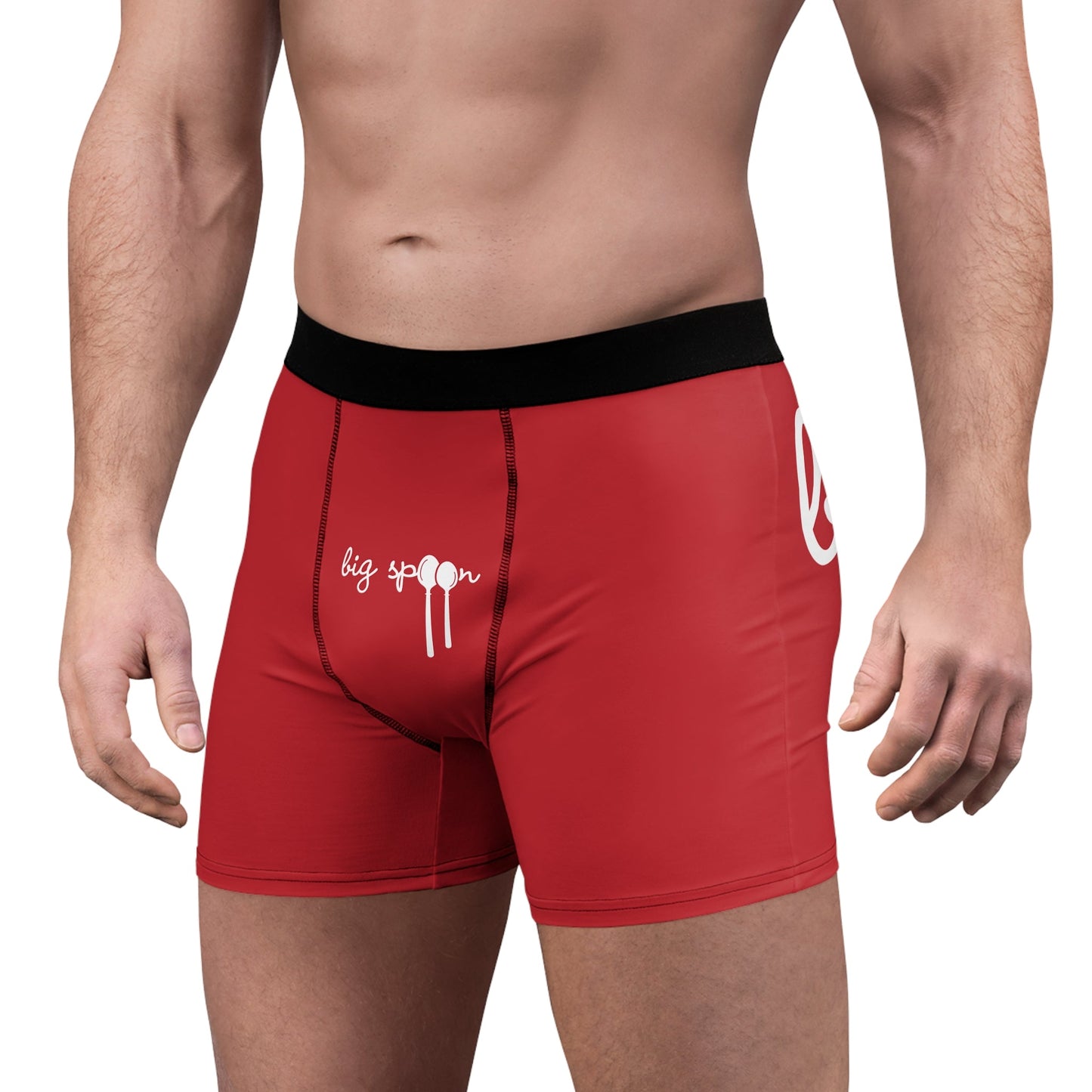 All Over Prints Big Spoon Boxer Briefs – Bold Red Underwear · Comfy Loungewear for Him