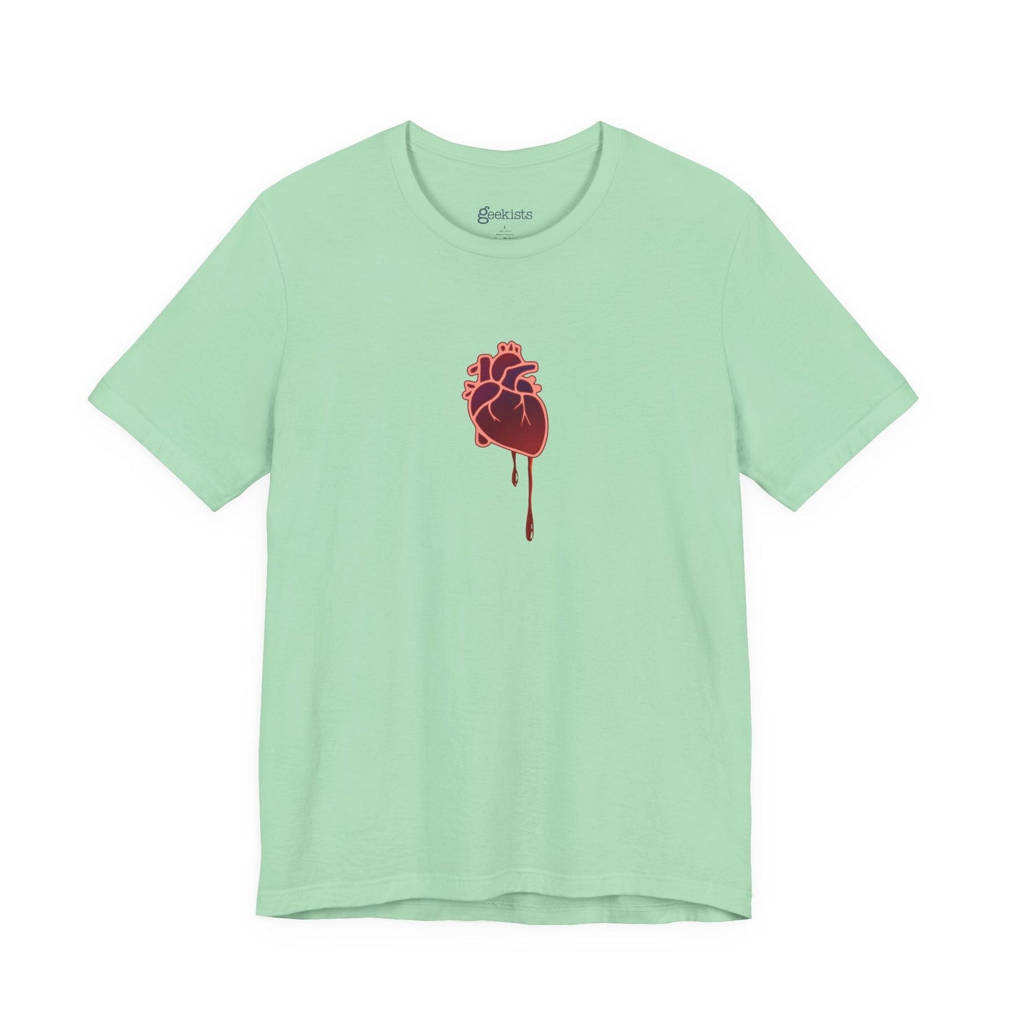 T-Shirt Bruised Heart Unisex Tee – Anti-Valentine’s Shirt for Emo & Goth Souls