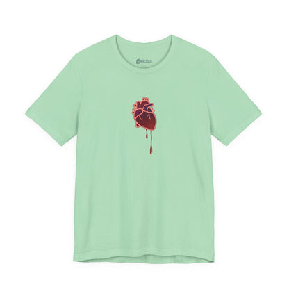 T-Shirt Bruised Heart Unisex Tee – Anti-Valentine’s Shirt for Emo & Goth Souls