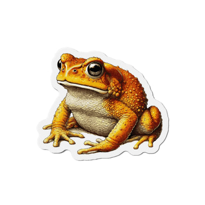 Home Decor Golden Toad Vinyl Magnet | Rare Amphibian Gift for Frog Lovers | Magnetized Fun