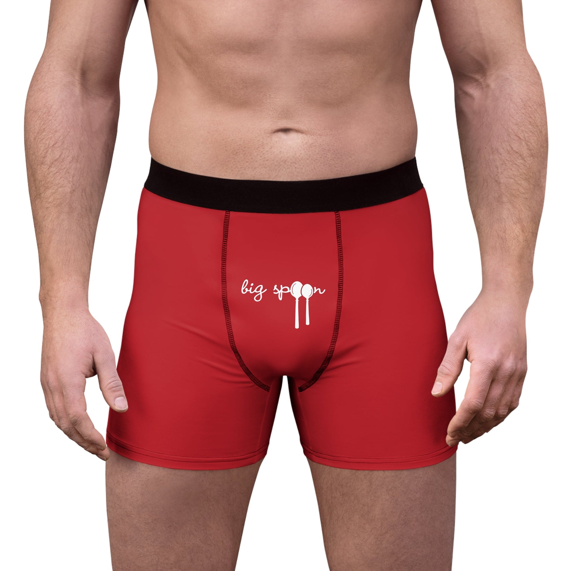 All Over Prints Big Spoon Boxer Briefs – Bold Red Underwear · Comfy Loungewear for Him
