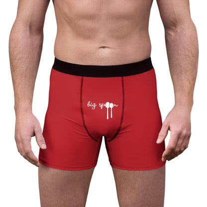 All Over Prints Big Spoon Boxer Briefs – Bold Red Underwear · Comfy Loungewear for Him