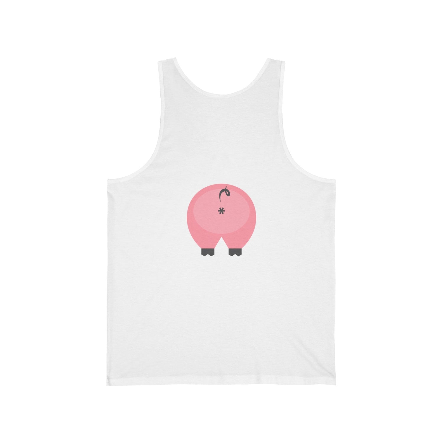 2XL / White Clothing Stuff > Shirts & Tops > Jersey Tank Top Gay Pig Butt “Bubble Butt” Tank Top – Funny Gift for Friends