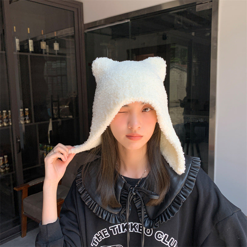 Warm Cat Ears Anime Hat | Cute Women’s Winter Accessory | Perfect for Cosplay & Harajuku Fashion