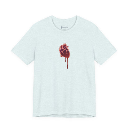 T-Shirt Bruised Heart Unisex Tee – Anti-Valentine’s Shirt for Emo & Goth Souls