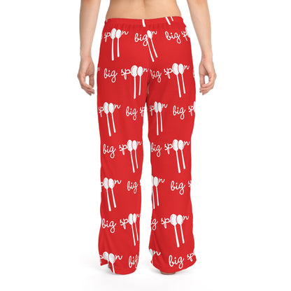 Women’s ‘Big Spoon’ Red Pajama Bottoms | Loungewear for Big & Little Spoons | Perfect Valentine’s Day Gift for Couples