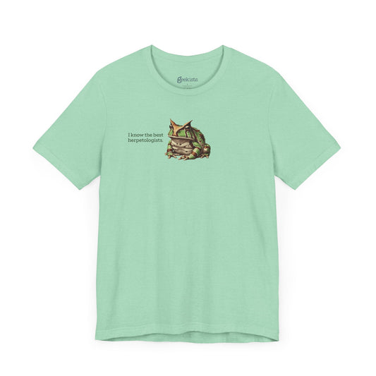 Heather-Mint-3XL T-Shirt Frog T-Shirt for Herpetology Nerds | 8 Species Available | Unisex Lightweight Biology Tee