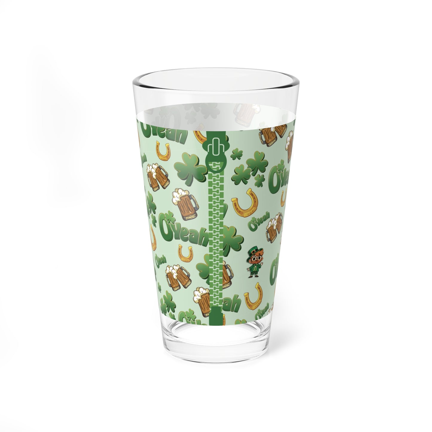 Find the Nerdy Leprechaun Pint Glass | St. Patrick’s Day Beer Glass | Made in USA & Dishwasher-Safe