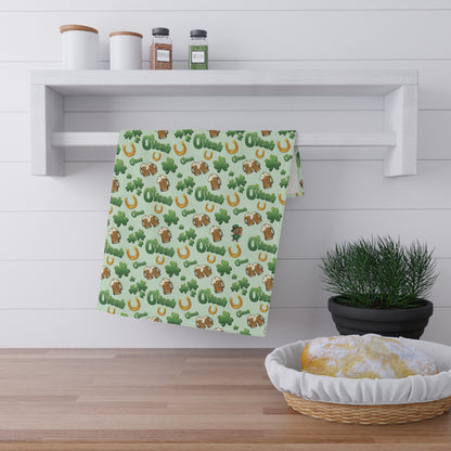 Find the Nerdy Leprechaun Kitchen Towel | St. Patrick’s Day Dish Towel | Absorbent & Durable