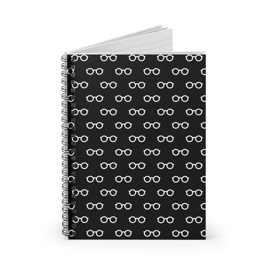 Book Nerd Ruled Line Spiral Notebook — Graphic — Primary Image