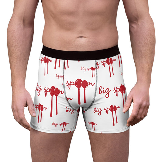 All Over Prints Big Spoon Pattern Boxer Briefs – Bold Couples Print for Him