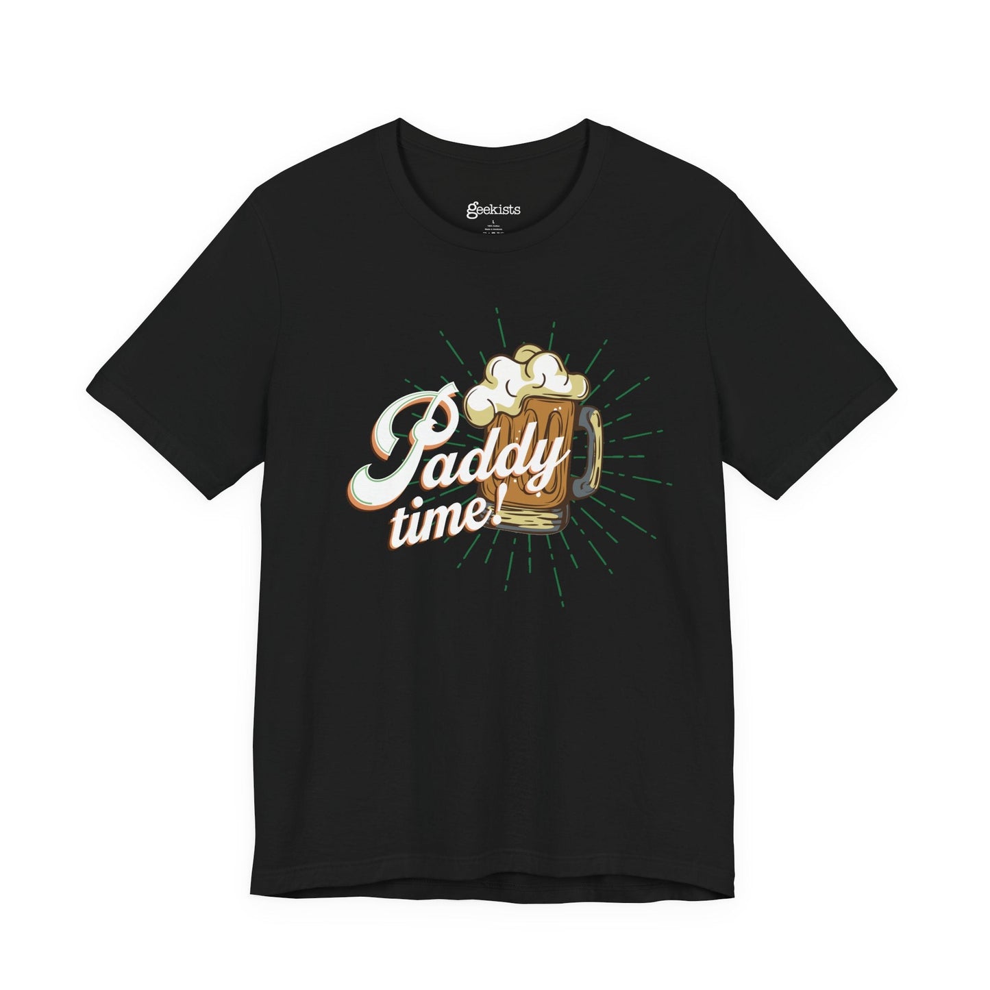 Funny Paddy Time Irish Beer T-Shirt with Retro Mug Graphic for St. Patrick’s Day Parties | variant