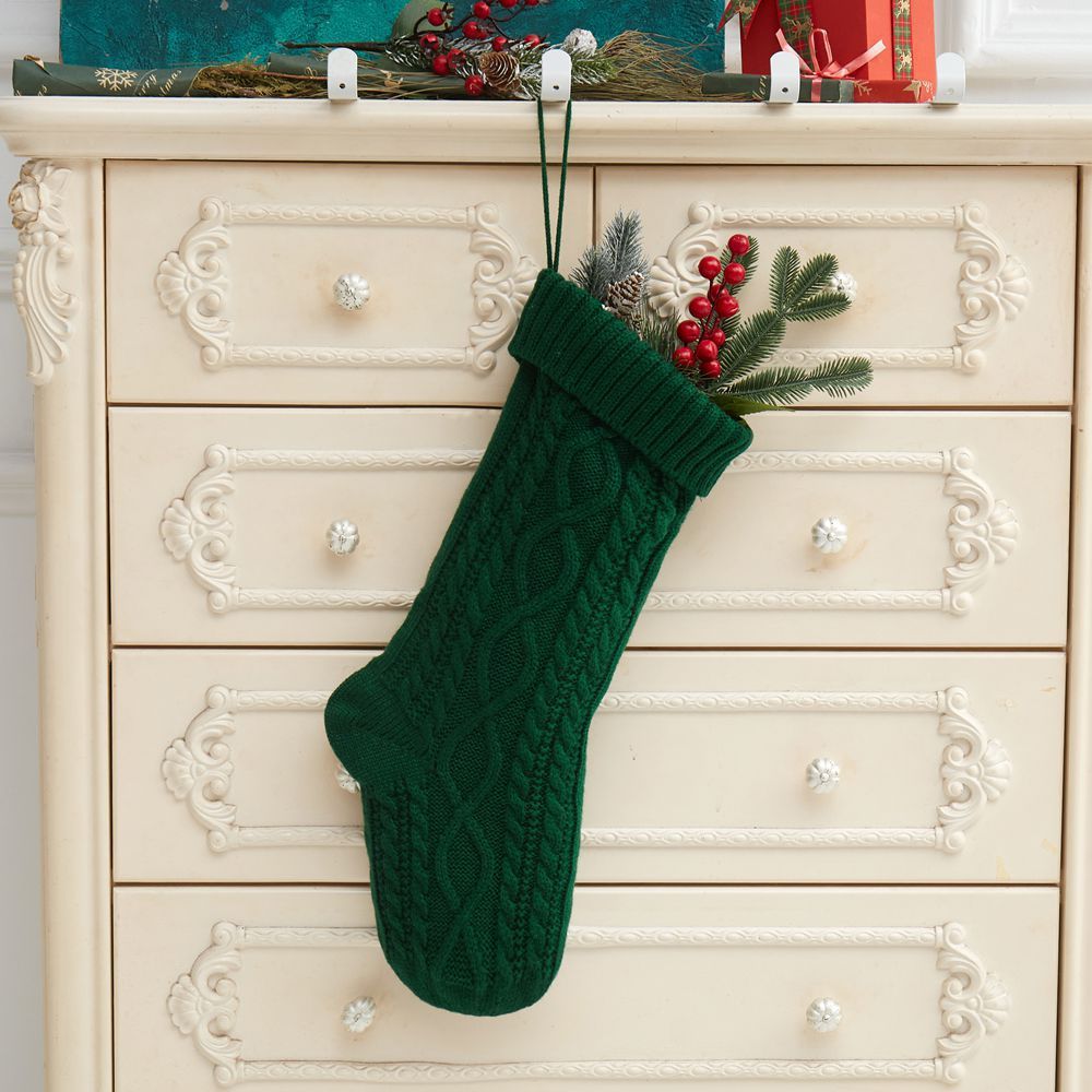 Scandinavian Cable Knit Christmas Stockings | Large Stocking Stuffer Ideas | No-Gift Christmas Inspiration