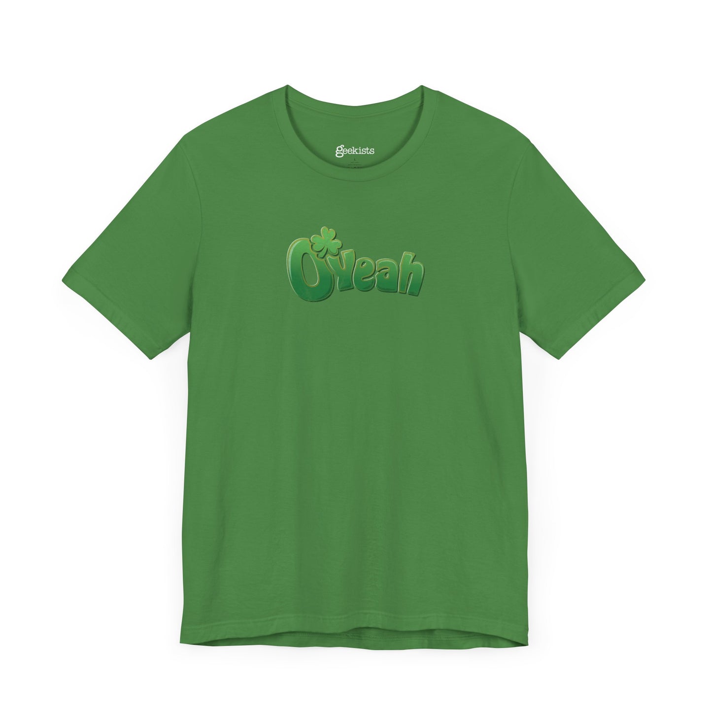 O'Yeah Retro Distressed T-Shirt | Funny Irish Graphic Tee | St. Patrick's Day Vintage-Looking Shirt