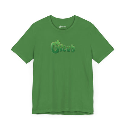 O'Yeah Retro Distressed T-Shirt | Funny Irish Graphic Tee | St. Patrick's Day Vintage-Looking Shirt