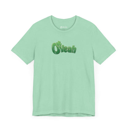 O'Yeah Retro Distressed T-Shirt | Funny Irish Graphic Tee | St. Patrick's Day Vintage-Looking Shirt