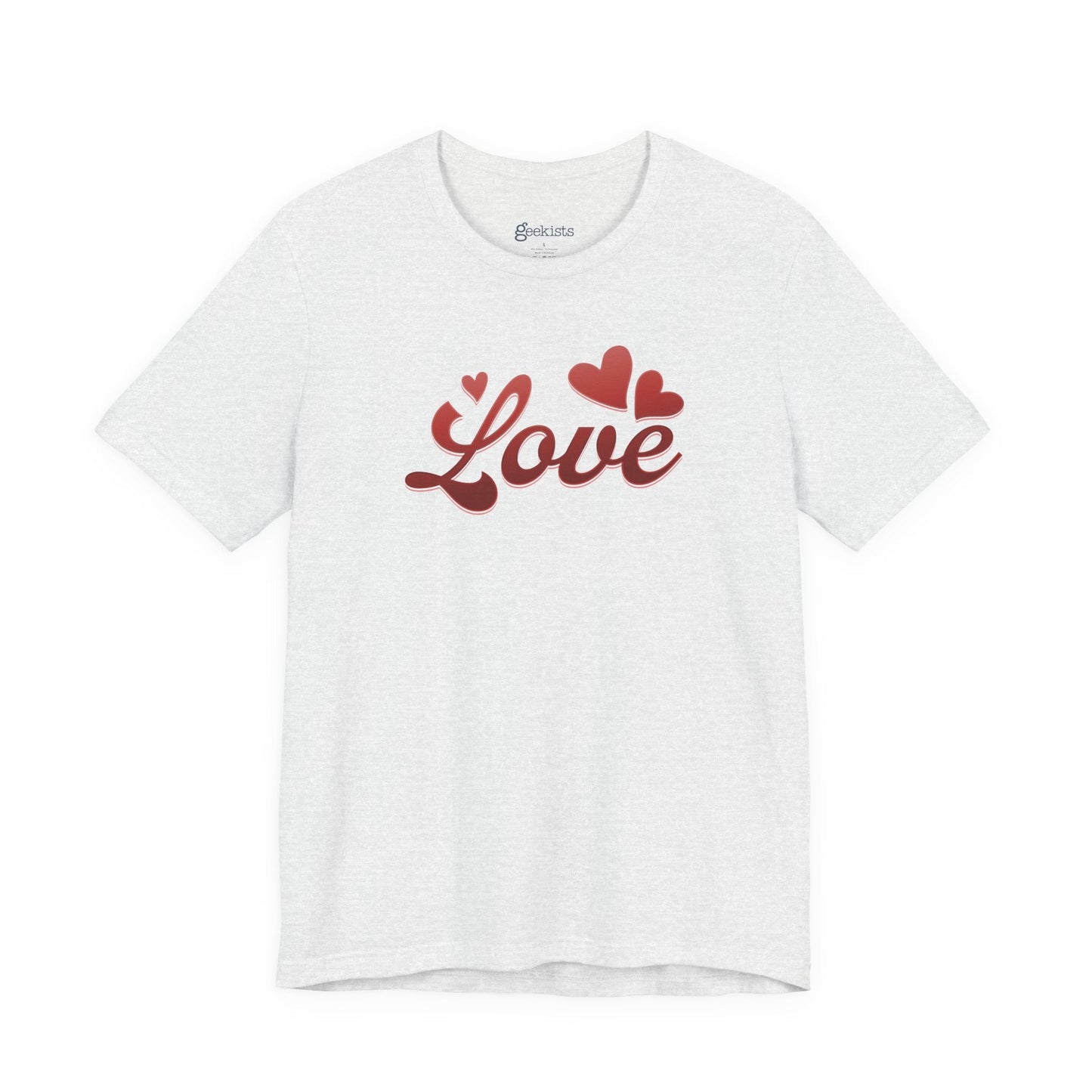 T-Shirt Love Heart Graphic Tee – Red Valentine’s Shirt