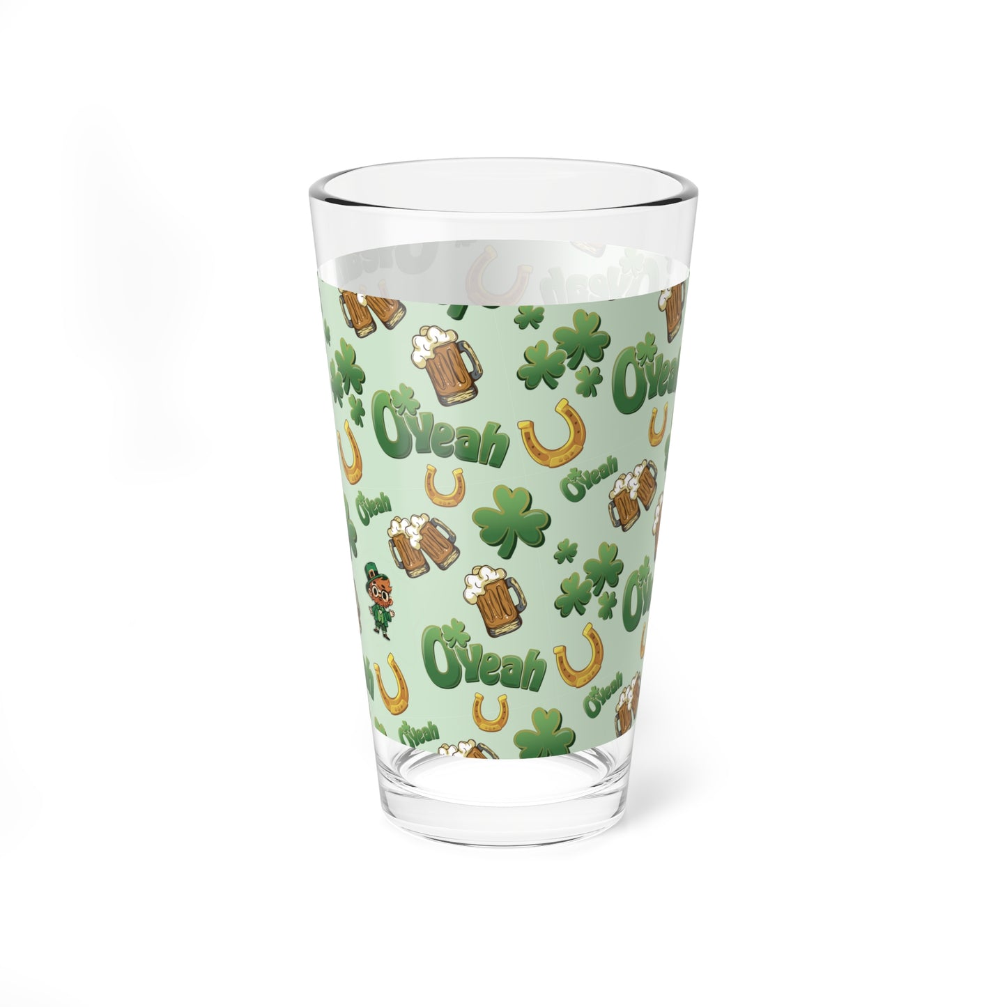 Find the Nerdy Leprechaun Pint Glass | St. Patrick’s Day Beer Glass | Made in USA & Dishwasher-Safe