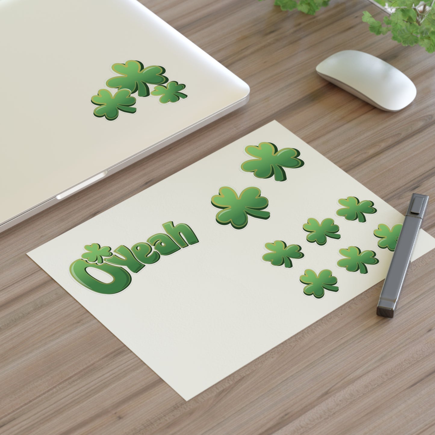 Find the Nerdy Leprechaun Sticker Sheets | St. Patrick’s Day Vinyl Decals | Shamrock-Themed Craft Stickers