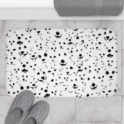 Funny Dog Lover Bath Mat | Pet Faces Bathroom Decor Mat | main iImage large