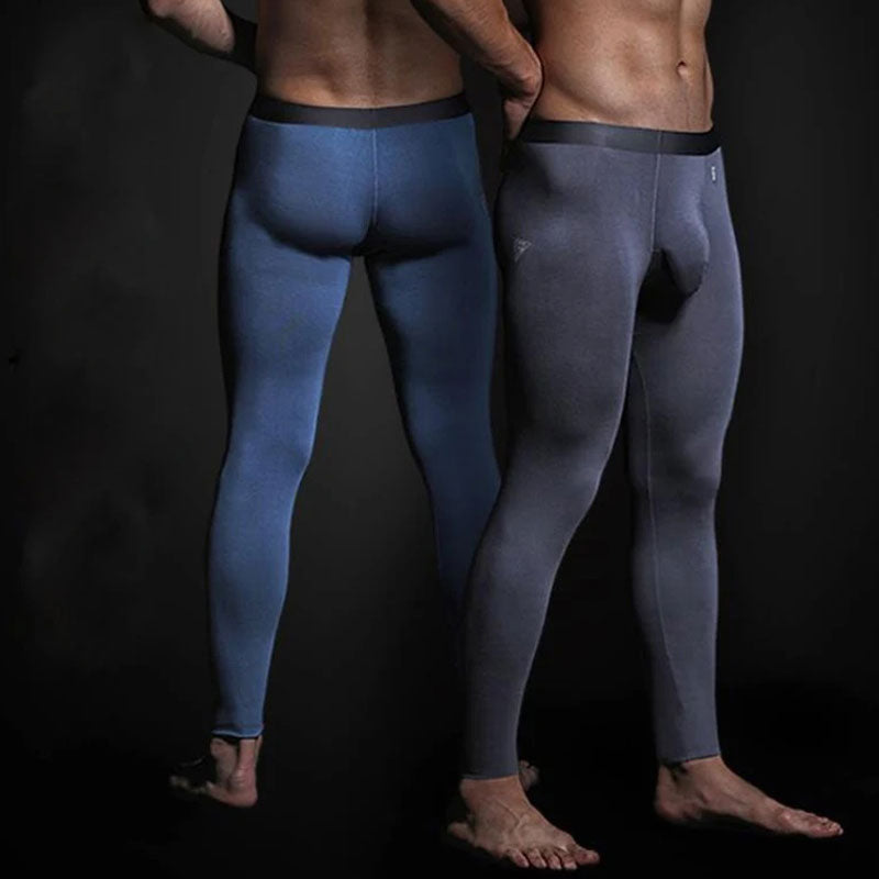 Men’s Compression Running Tights | Winter Gymwear with Package Support for Gym Nerds