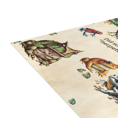 Frog Note Card Set | “Did Someone Say Herpetologists” | Blank Science Cards with Envelopes