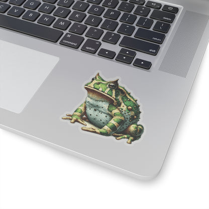 Horned Frog Stickers | Quirky Frog Gift for Biology Nerds | Peel-and-Play Fun