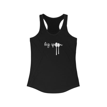 Solid Black / L Clothing Stuff > Shirts & Tops > Racerback Tank Top Big Spoon | Racerback Tank Top