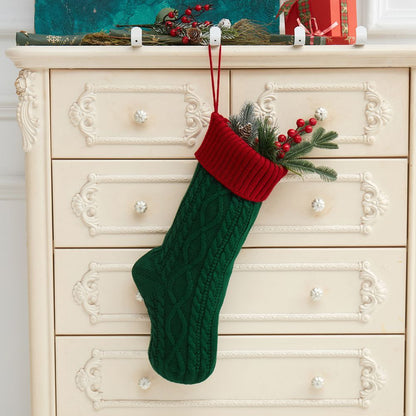 Scandinavian Cable Knit Christmas Stockings | Large Stocking Stuffer Ideas | No-Gift Christmas Inspiration