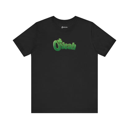 O'Yeah Retro Distressed T-Shirt | Funny Irish Graphic Tee | St. Patrick's Day Vintage-Looking Shirt