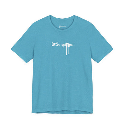 Heather Aqua / 4XL Clothing Stuff > Shirts & Tops > Short Sleeve Jersey Tee Little Spoon | Short Sleeve Jersey Tee
