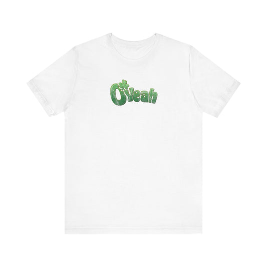 O'Yeah Retro Distressed T-Shirt | Funny Irish Graphic Tee | St. Patrick's Day Vintage-Looking Shirt