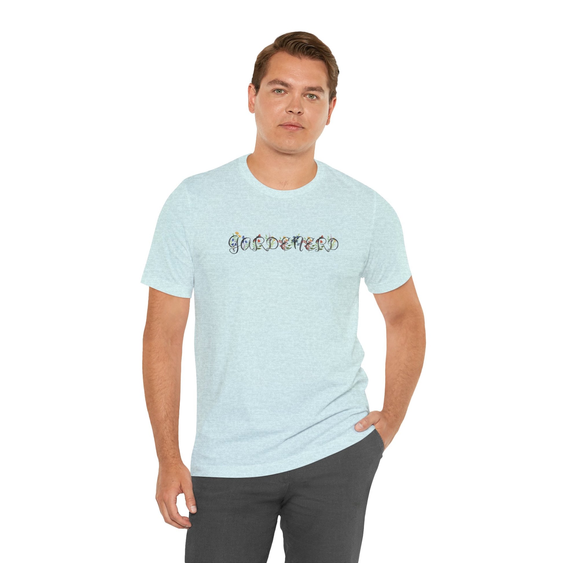 T-Shirt Gardenerd Unisex T-Shirt – Funny Garden Nerd Shirt with Watercolor Floral Design | Made in USA | Free Shipping