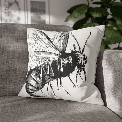 Belzebuth from Dictionnaire Infernal 1863 — Victorian gothic insect engraving throw pillow | scene