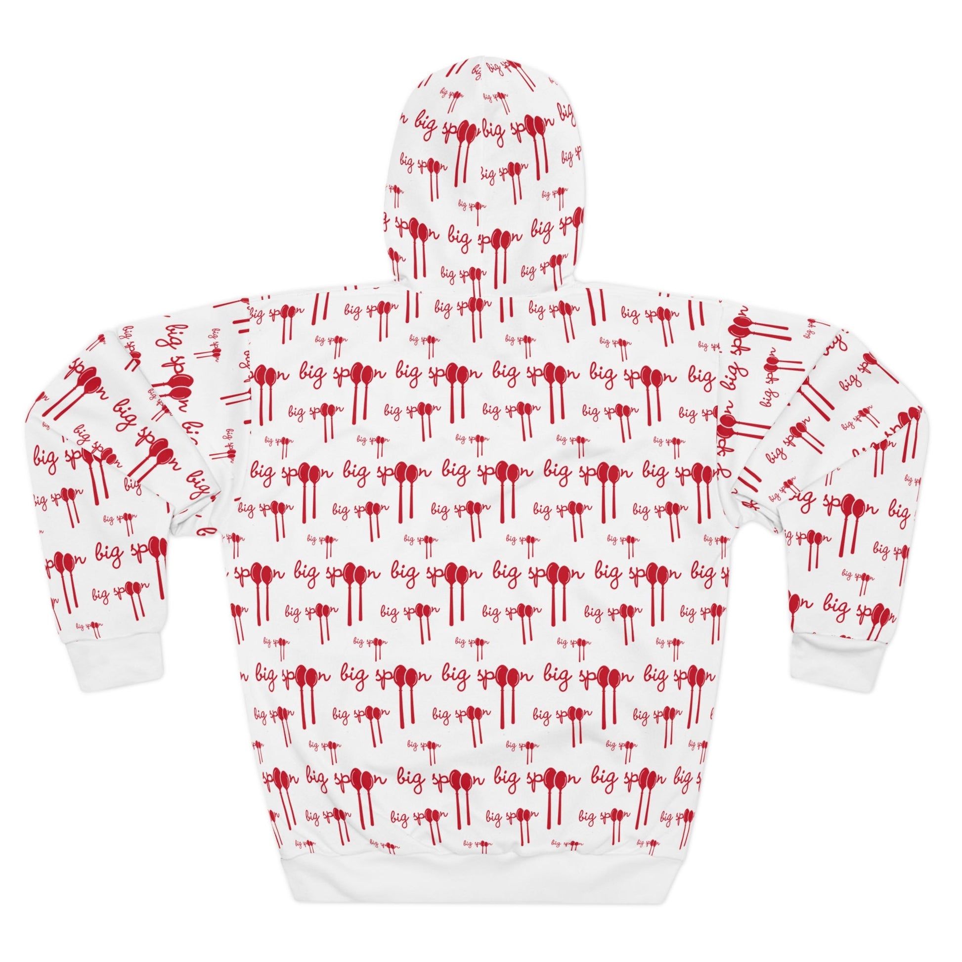 big spoon hoodie for couples | back