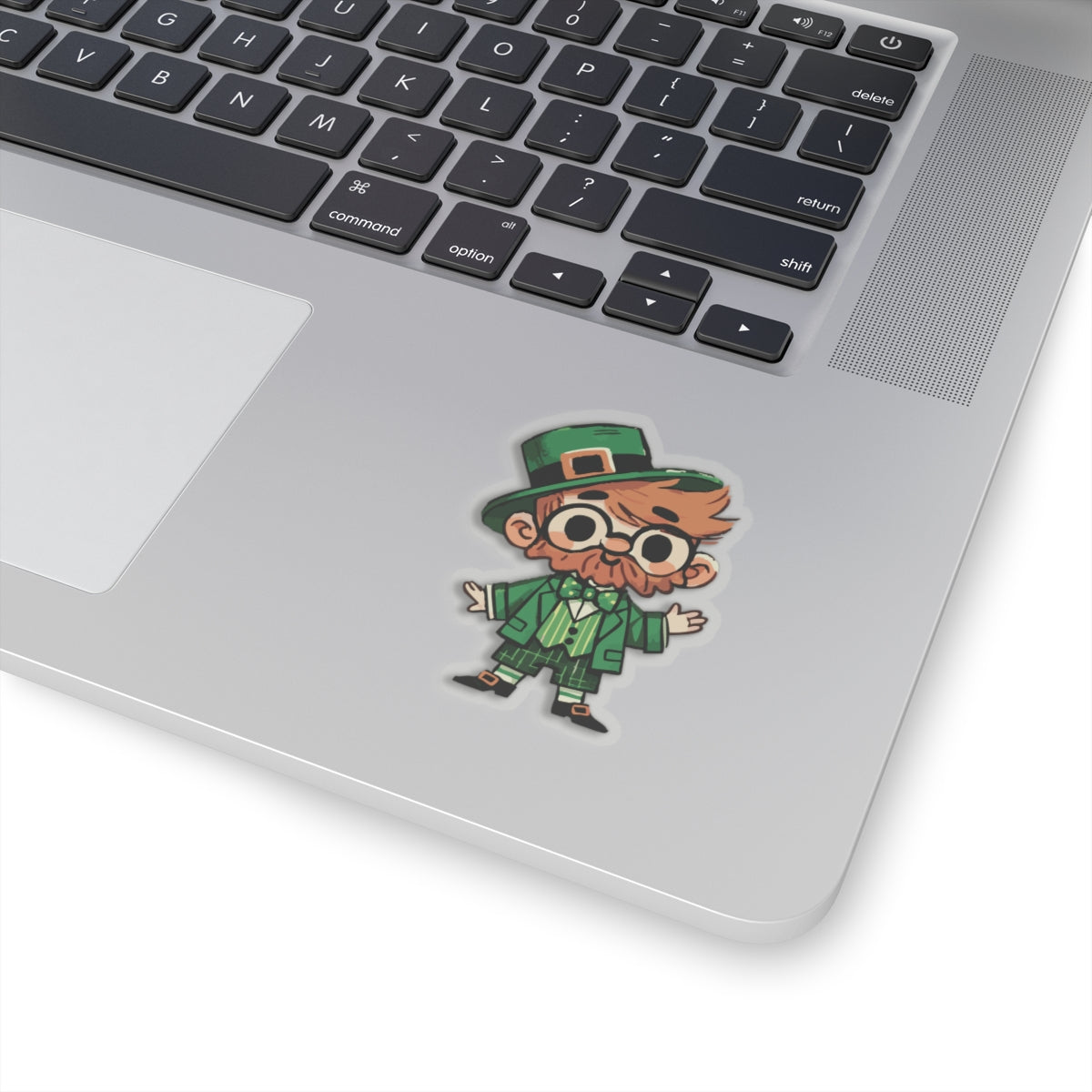 Nerdy Leprechaun Vinyl Sticker | Adorable St Patrick's Day Fun