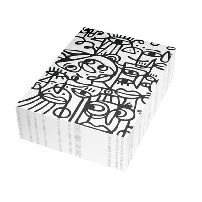 Peopling Pattern Greeting Cards | Seasonal Gift Notes for Introverts