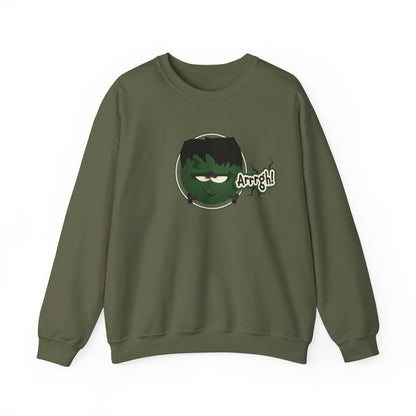 Sweatshirt Crew neck Men's Clothing Regular fit Sweatshirts Unisex Women's Clothing Military Green