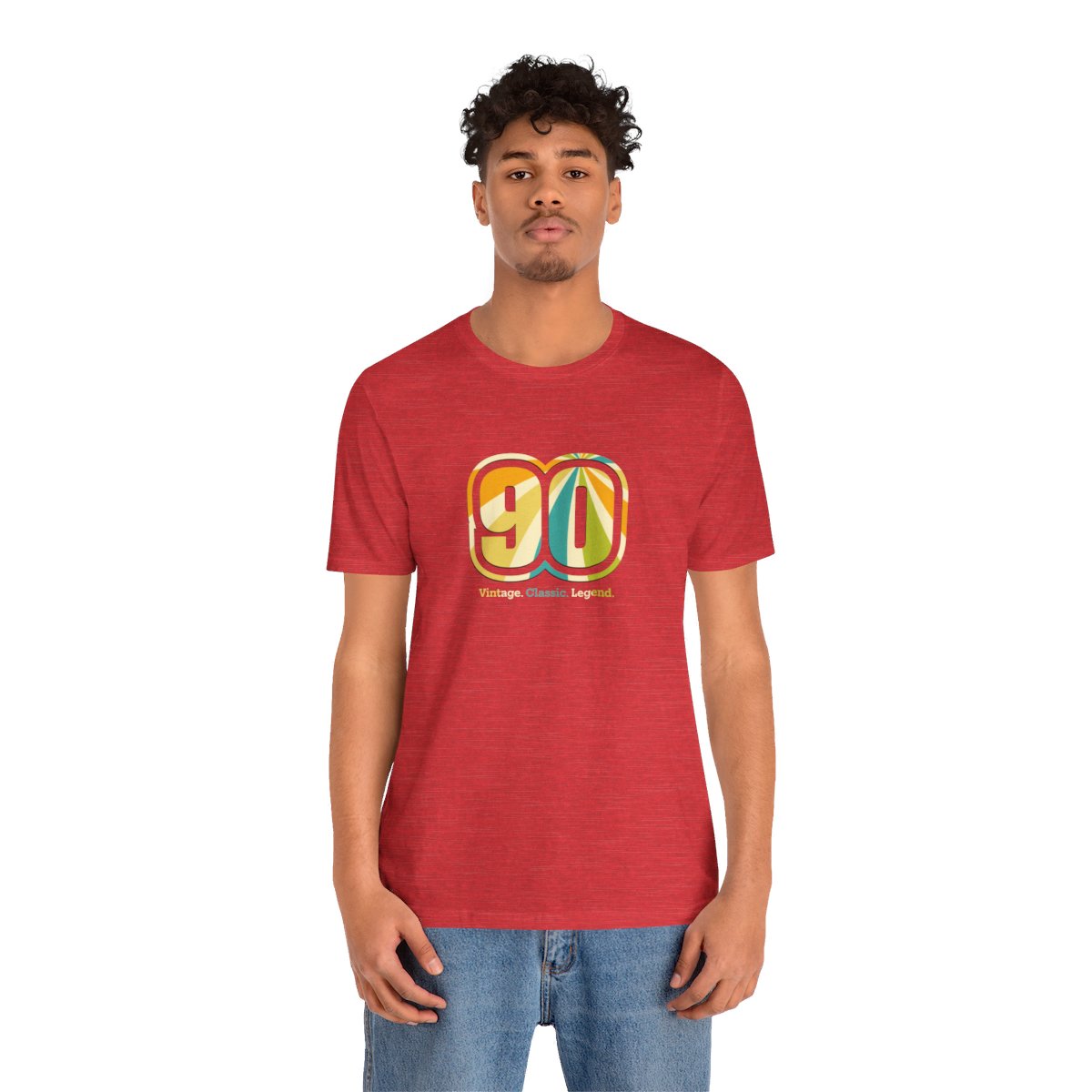 Clothing Stuff > Shirts & Tops > Lightweight Jersey Tee Vintage. Classic. Legend Happy Birthday Unisex T-Shirt - 90th Nonagenarian Milestone