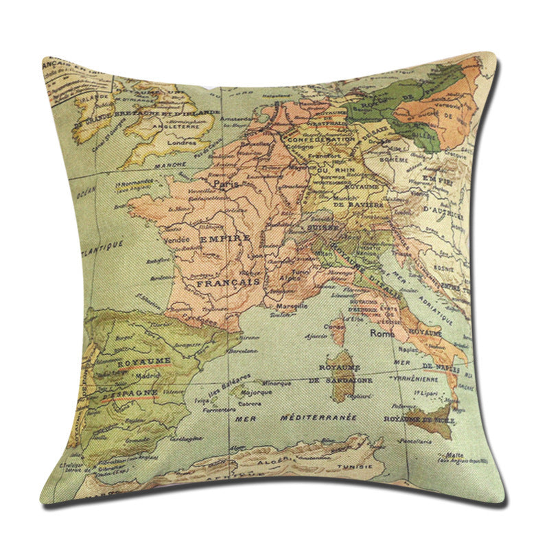 Home Decor Cotton Pillow Covers Square Europe 17.5x17.5