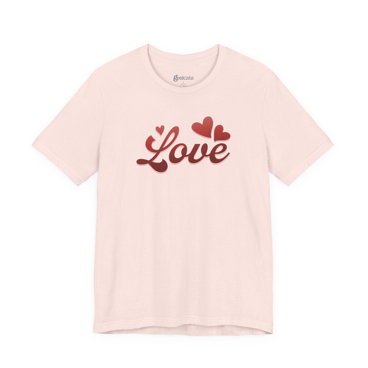 T-Shirt Love Heart Graphic Tee – Red Valentine’s Shirt