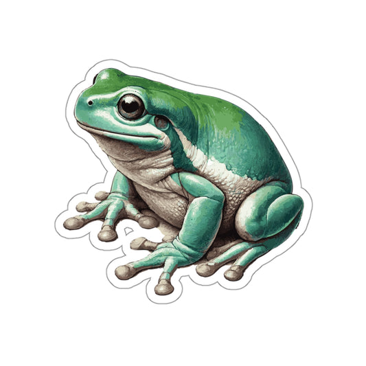 White’s Tree Frog Stickers | Quirky Frog Gift for Biology Nerds | Peel-and-Play Fun