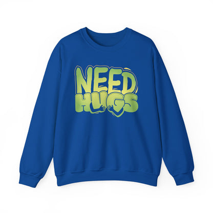 Need Hugs sweatshirt design – warm, comforting graphic for self-care and supportive gifting | variant