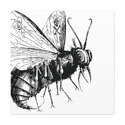 Belzebuth from Dictionnaire Infernal 1863 — Victorian gothic insect engraving canvas wall art | variant