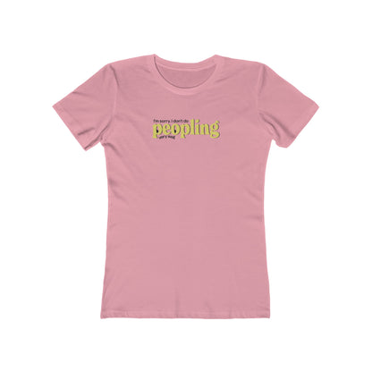 Peopling Funny Introvert Women's T-Shirt in Solid White